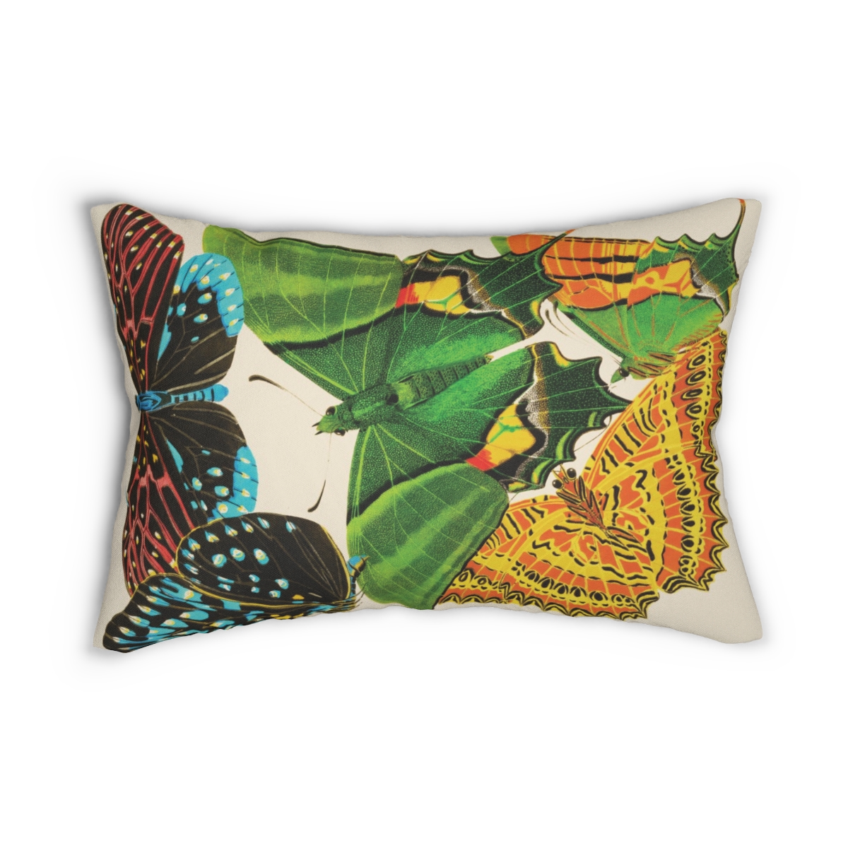Butterfly Art EA Seguy Papillons Pl.6 Lumbar Pillow - Water & Mildew Resistant