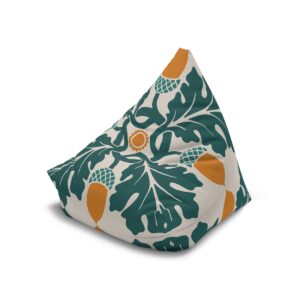 Flower & Foliage Pattern In Multicolor - Bean Bag Chair Cover