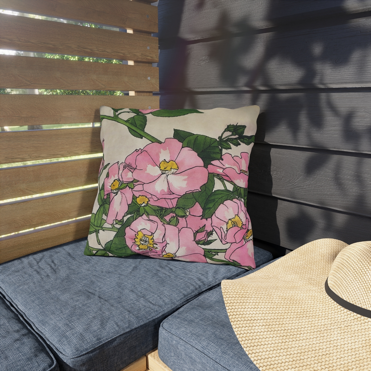 Hannah Borger Prairie Rose - Outdoor Pillow - Image 3