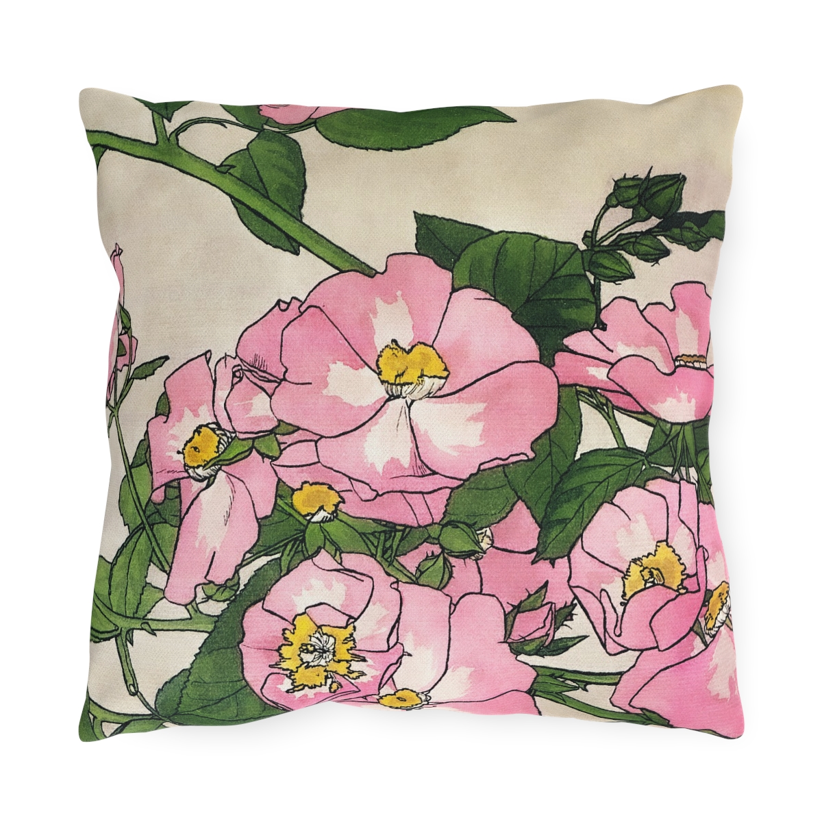 Hannah Borger Prairie Rose - Outdoor Pillow
