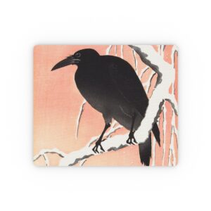 Ohara Koson Crow On Snowy Branch - Mouse Pad