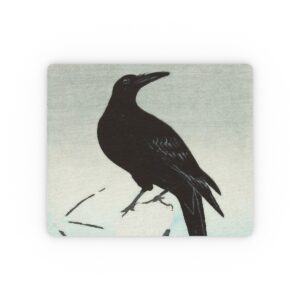 Ohara Koson Crow On Snowy Stump - Mouse Pad