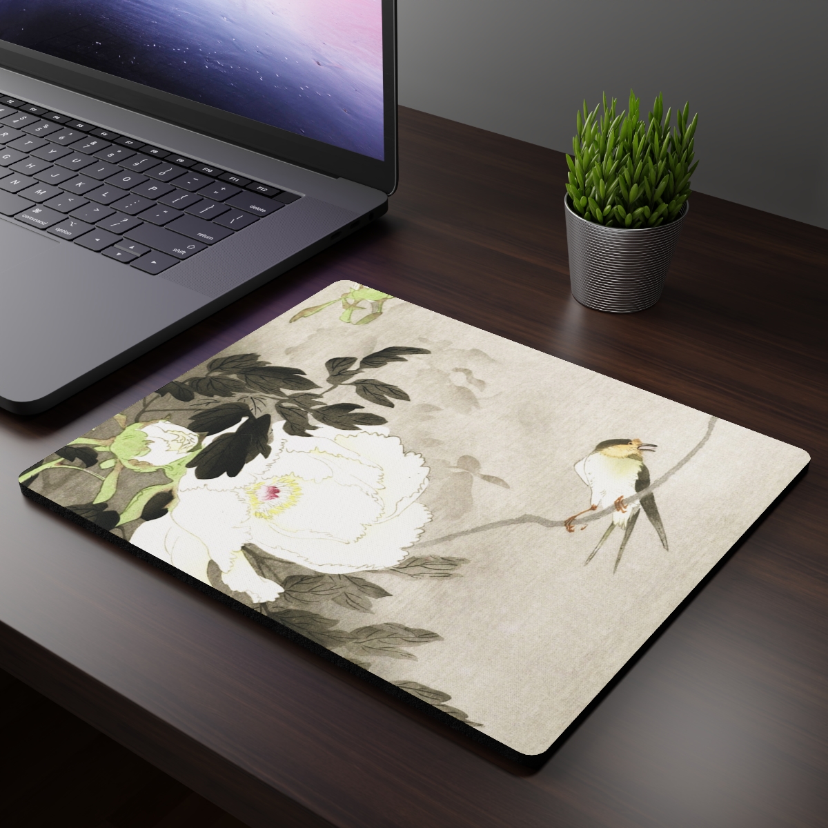 Ohara Koson Swallow & Peony - Mouse Pad - Image 3