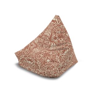 Wild Flowers pattern in Blush Red- Bean Bag Chair Cover