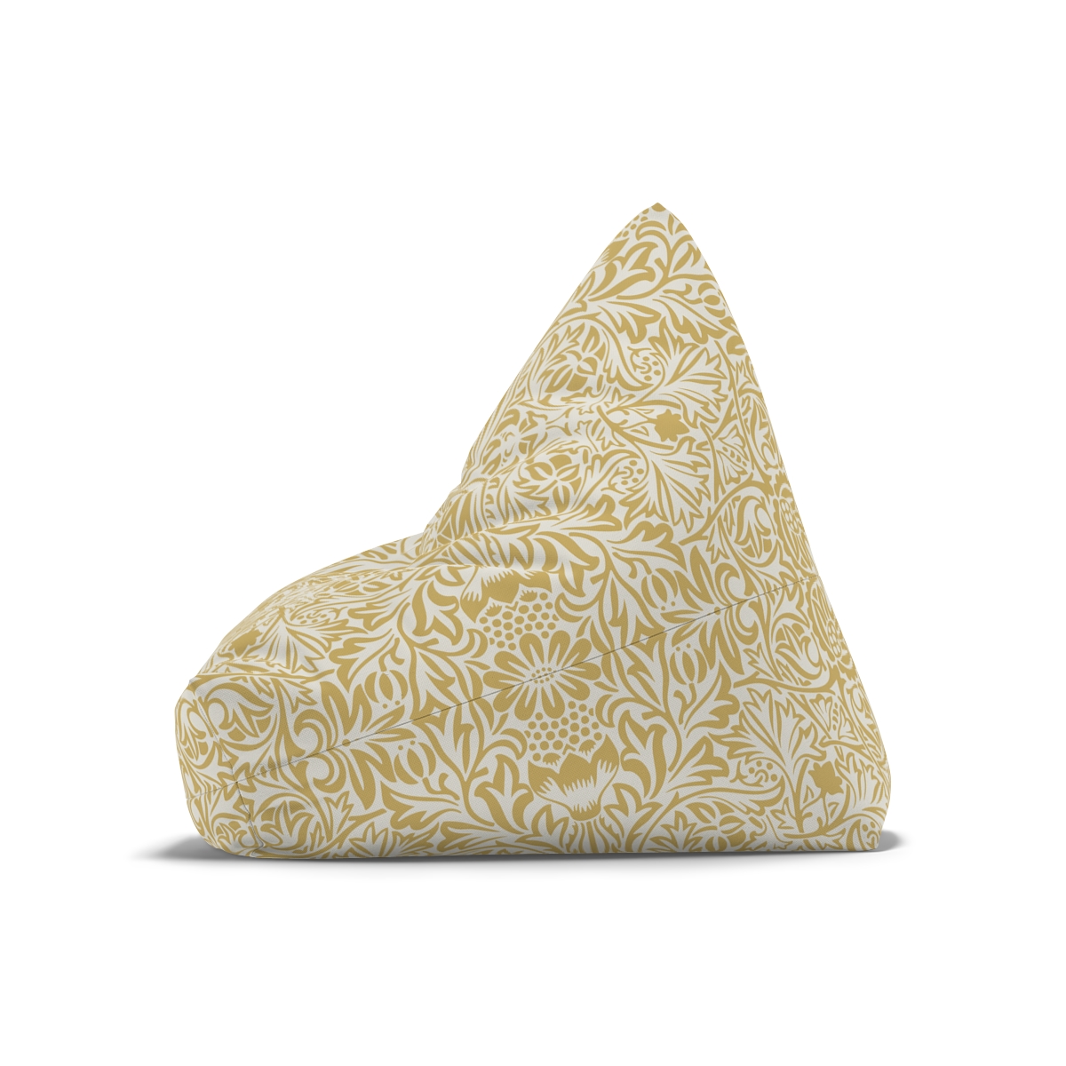 Wild Flowers Pattern in Pastel Yellow - Bean Bag Chair Cover 5 Wild Flowers Pattern in Pastel Yellow - Bean Bag Chair Cover - Image 5