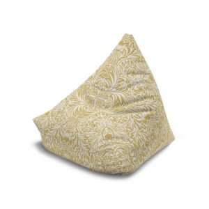 Wild Flowers Pattern in Pastel Yellow - Bean Bag Chair Cover