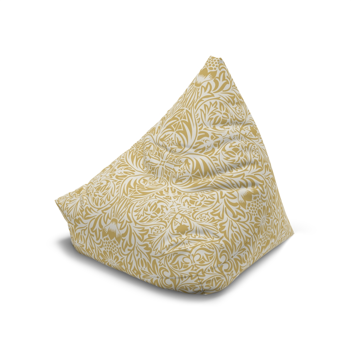 Wild Flowers Pattern in Pastel Yellow - Bean Bag Chair Cover 1 Wild Flowers Pattern in Pastel Yellow - Bean Bag Chair Cover
