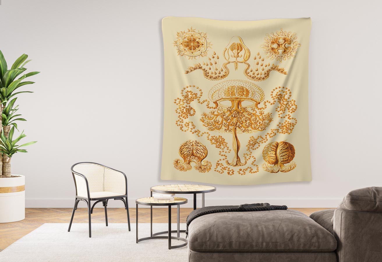 Anthomedusae Ernst Haeckel Indoor Wall Tapestry M4-12 - Image 3