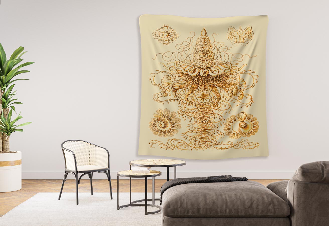 Siphonophore, Ernst Haeckel - Indoor Wall Tapestry - Image 3