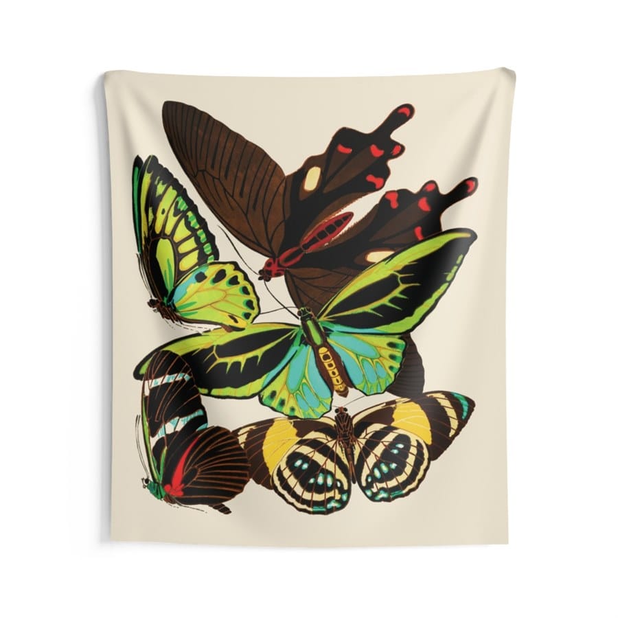 EA Seguy Papillons Pl.1 Butterfly Art Wall Tapestry – 100% Polyester, Durable, Hemmed Edges, Easy Care 3 EA Seguy Papillons Pl.1 Butterfly Art Wall Tapestry – 100% Polyester, Durable, Hemmed Edges, Easy Care - Image 3