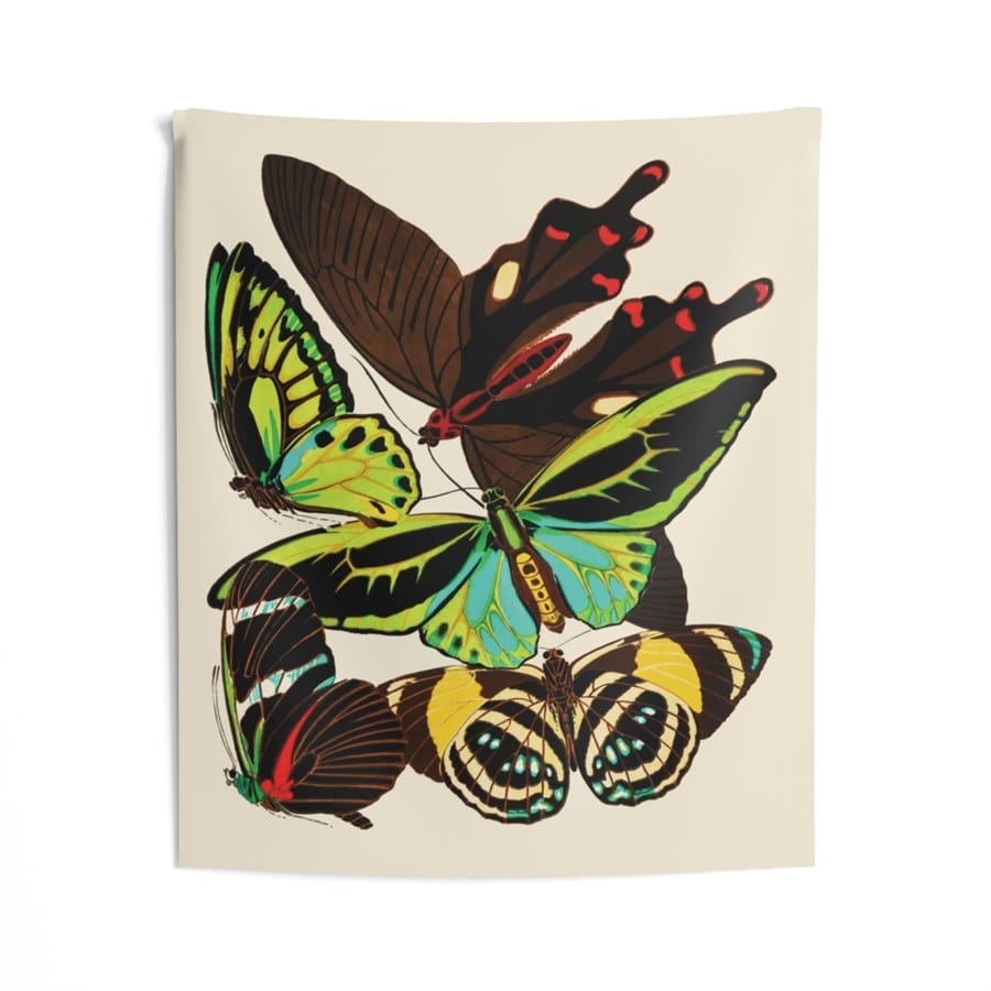 EA Seguy Papillons Pl.1 Butterfly Art Wall Tapestry – 100% Polyester, Durable, Hemmed Edges, Easy Care 2 EA Seguy Papillons Pl.1 Butterfly Art Wall Tapestry – 100% Polyester, Durable, Hemmed Edges, Easy Care - Image 2