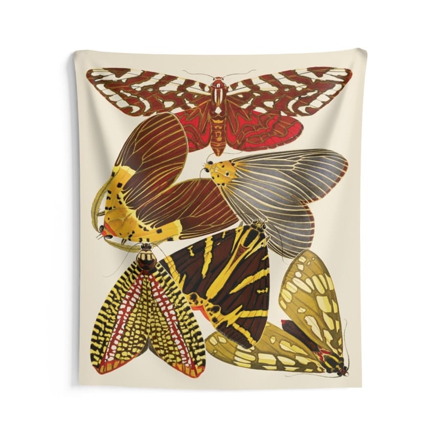 EA Seguy Papillons Pl.12 Butterfly Art Wall Tapestry – 100% Polyester, Durable, Hemmed Edges, Easy Care - Image 3