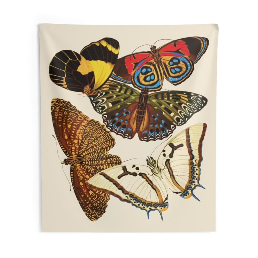 EA Seguy Papillons Pl.12 Butterfly Art Wall Tapestry – 100% Polyester, Durable, Hemmed Edges, Easy Care - Image 4