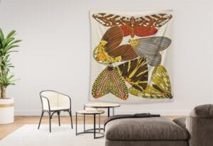 Whispers of Wings: Eugene Alain Séguy's Butterflies 6 ea seguy papillons indoor wall tapestry b1 14 4