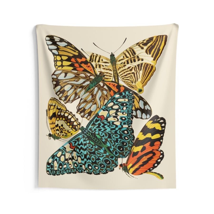EA Seguy Papillons Pl.3 Butterfly Art Wall Tapestry – 100% Polyester, Durable, Hemmed Edges, Easy Care - Image 3