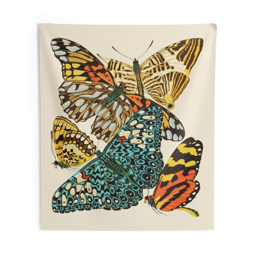 EA Seguy Papillons Pl.3 Butterfly Art Wall Tapestry – 100% Polyester, Durable, Hemmed Edges, Easy Care - Image 4