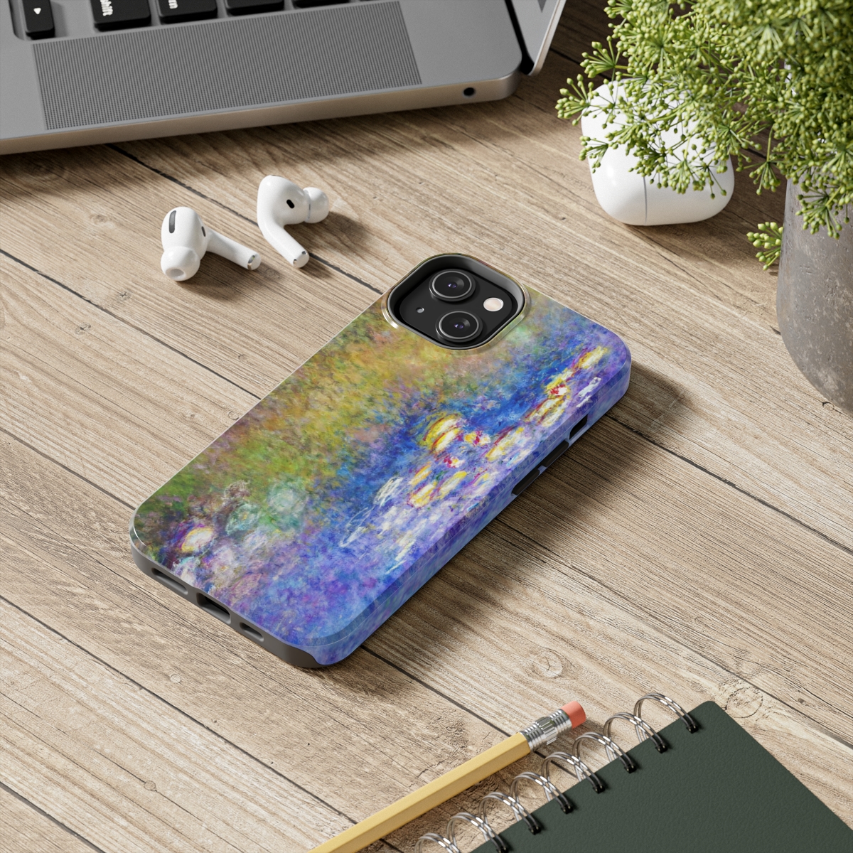 Monet Water Lilies iPhone Cases - Tough, Shockproof & Wireless Charging Compatible - Image 2