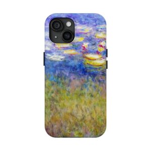Monet Water Lilies iPhone Cases - Tough, Shockproof & Wireless Charging Compatible - iPhone 15