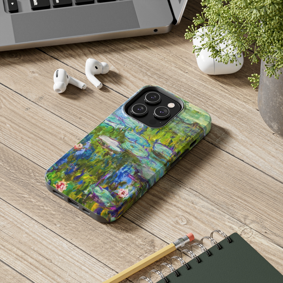 Monet Water Lilies iPhone Cases Tough, Shockproof & Wireless Charging Compatible 2 Monet Water Lilies iPhone Cases Tough, Shockproof & Wireless Charging Compatible - Image 2