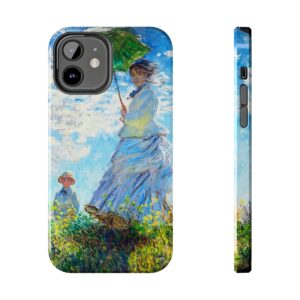Monet Woman With Parasol iPhone Cases - Tough, Shockproof & Wireless Charging Compatible