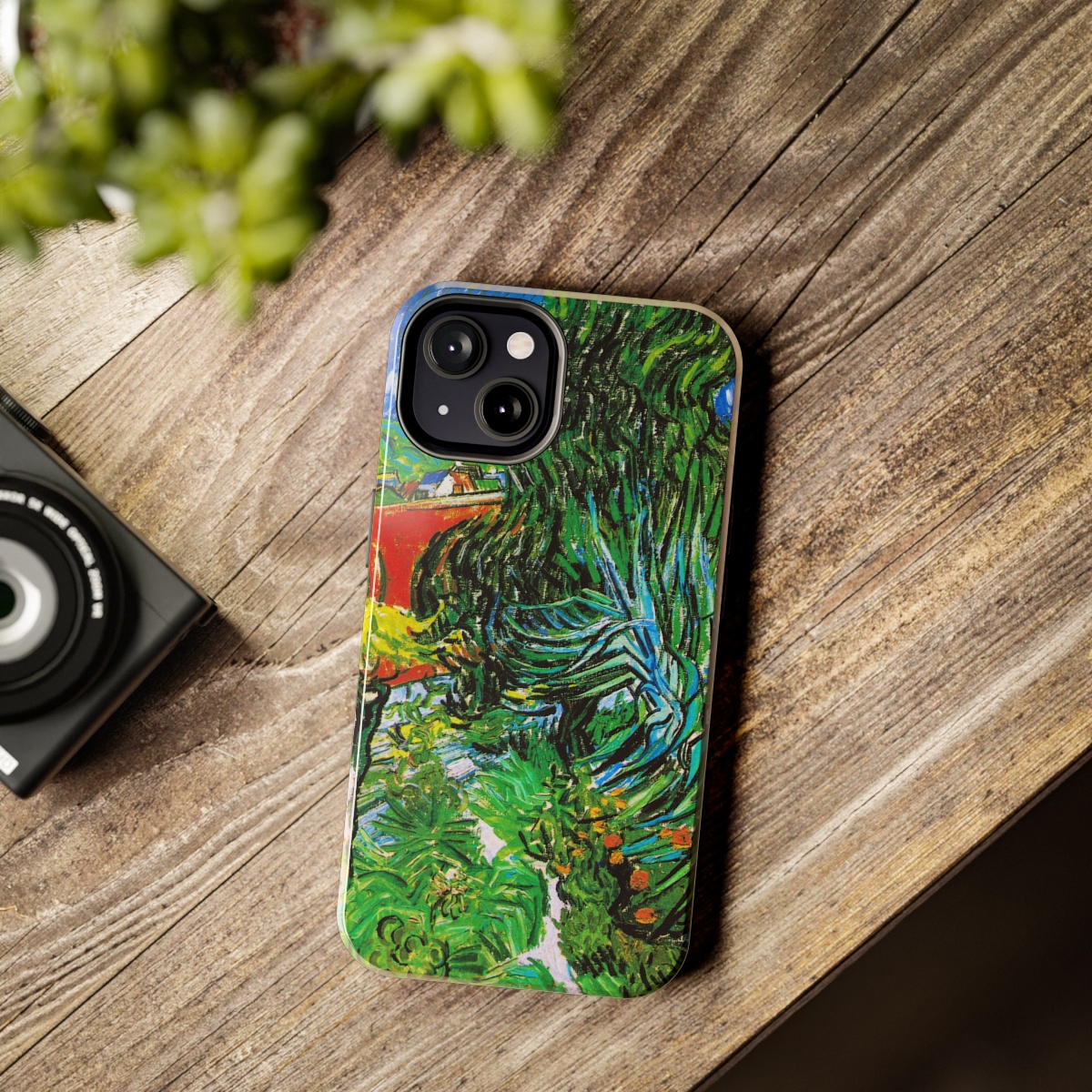 Van Gogh Doctor Gachet’s Garden In Auvers iPhone Cases - Tough, Shockproof & Wireless Charging Compatible - Image 2