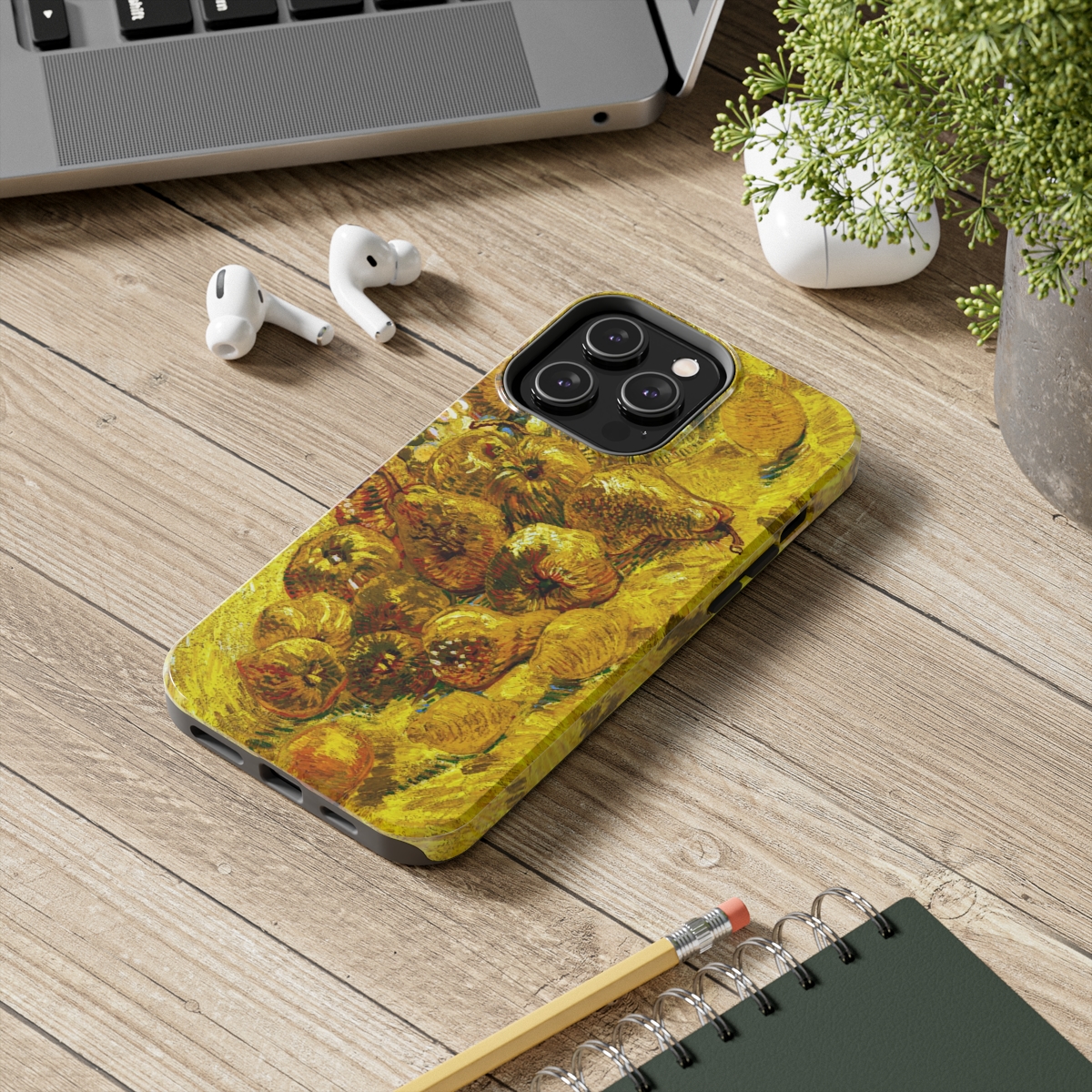 Van Gogh Quinces Lemons Pears and Grapes iPhone Cases - Tough, Shockproof & Wireless Charging Compatible - Image 2