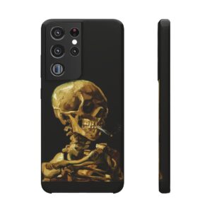 Van Gogh Skeleton with Burning Cigatette - Samsung Cases S45-46-b