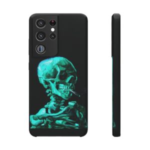 Van Gogh Skeleton with Burning Cigatette - Samsung Cases S45-46-c