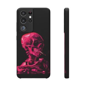 Van Gogh Skeleton with Burning Cigatette - Samsung Cases S45-46-d