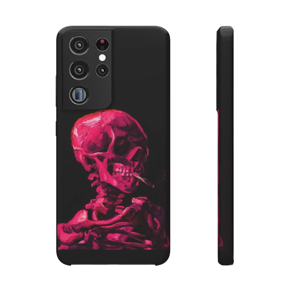 Van Gogh Skeleton with Burning Cigatette - Samsung Cases S45-46-d