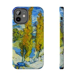 Van Gogh Two Poplars and Saint-Rémy - iPhone Cases
