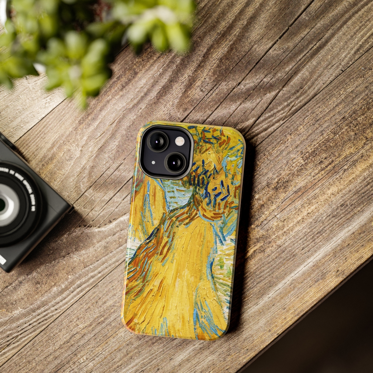 Van Gogh Wheatfield And Sheaves - iPhone Cases - Image 2