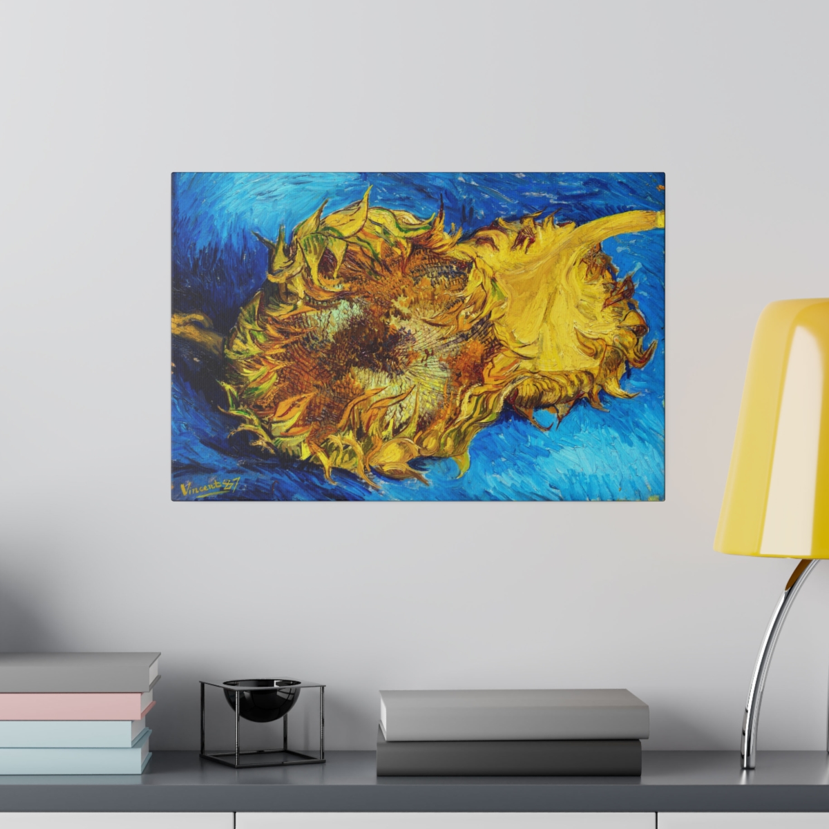 Van Gogh Cut Sunflowers. Matte Canvas, Stretched, S45-53 3 Van Gogh Cut Sunflowers. Matte Canvas, Stretched, S45-53 - Image 3
