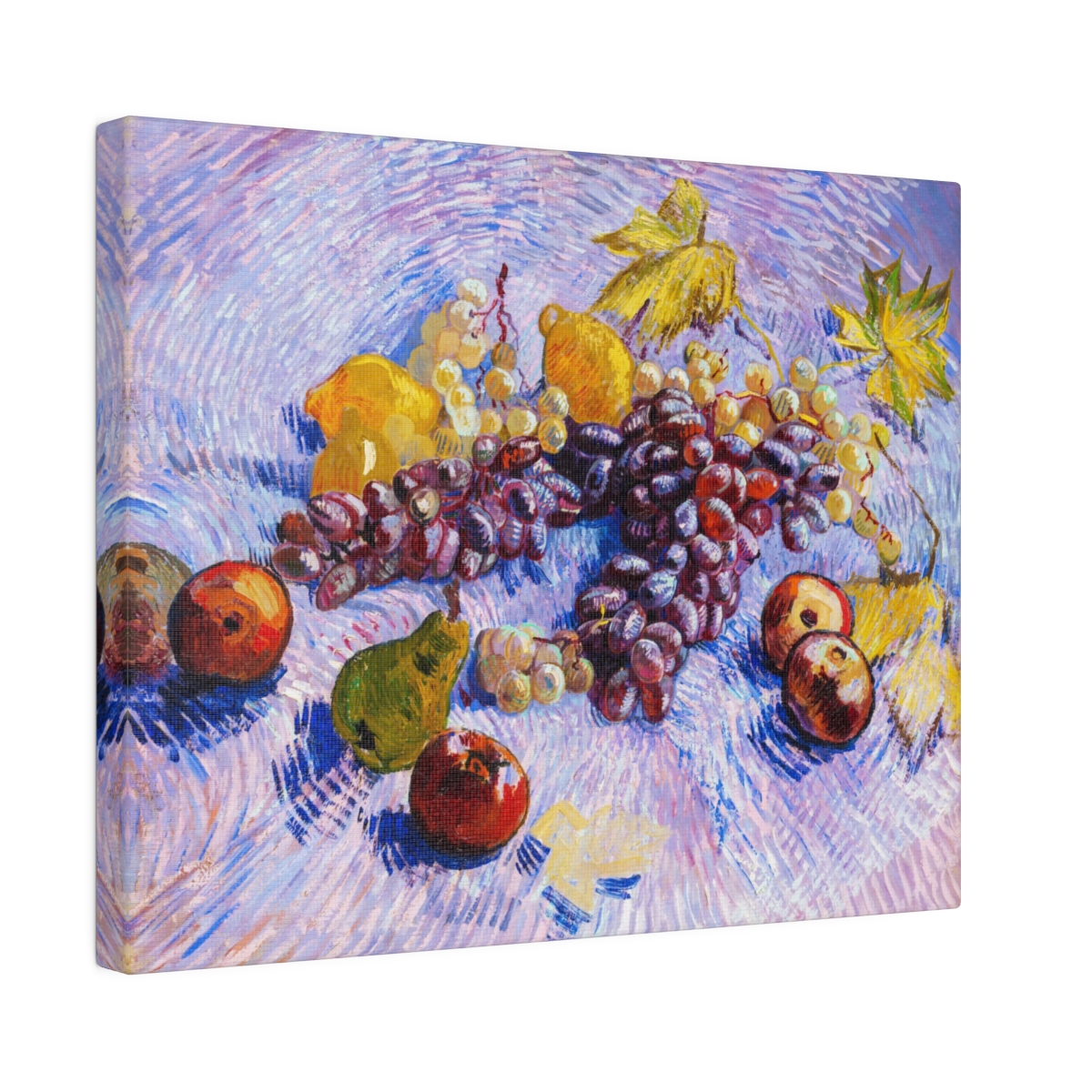 Grapes, Lemons, Pears, and Apples, Vincent van Gogh, Matte Canvas, Stretched, S45-17