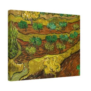 van Gogh Olive Trees against a Slope of a Hill - Matte Canvas