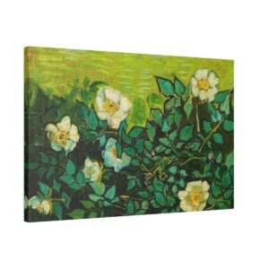 Van Gogh Wild roses. Matte Canvas, Stretched, S45-117