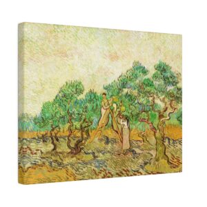 Van Gogh Women Picking Olives - Matte Canvas