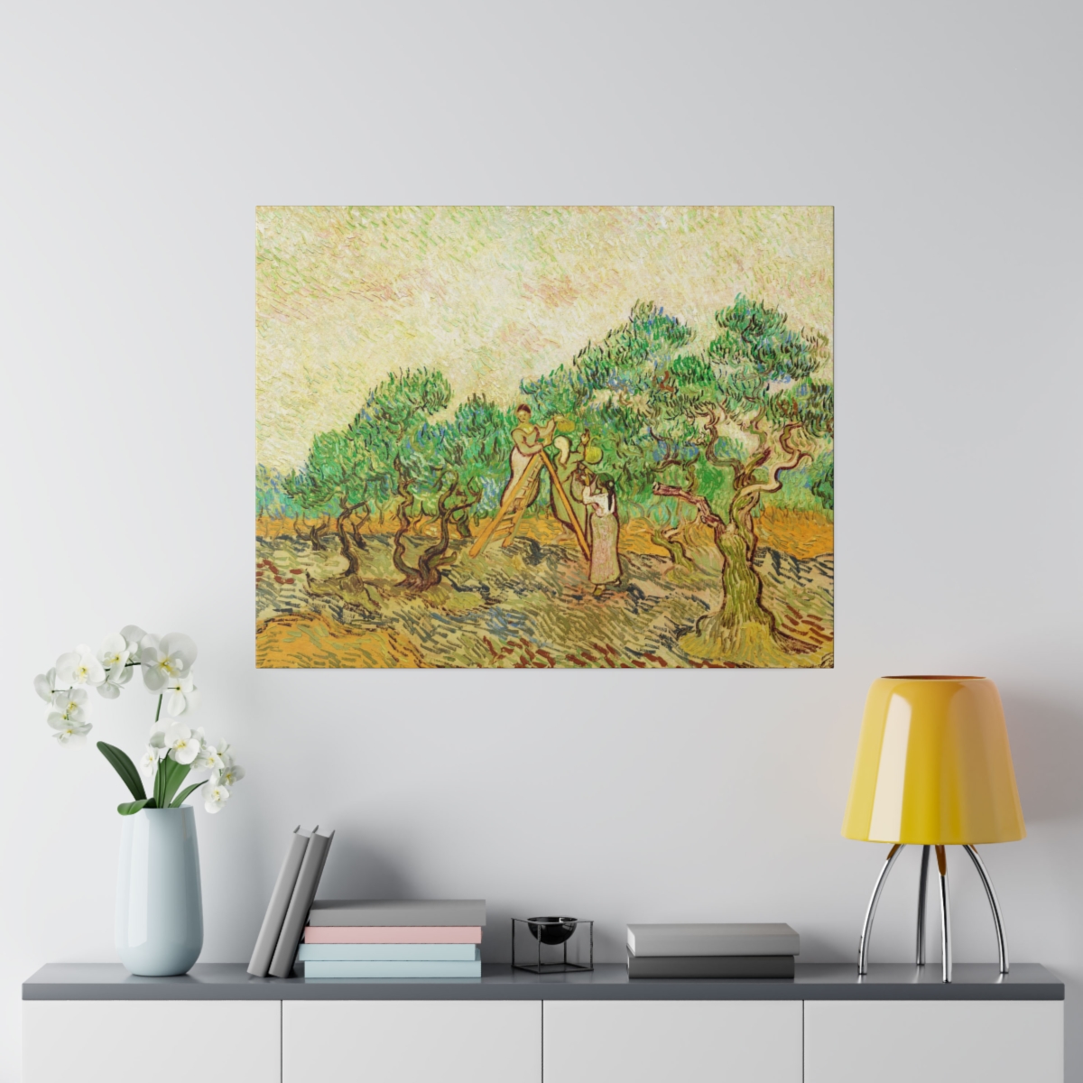 Van Gogh Women Picking Olives - Matte Canvas - Image 3