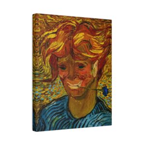 Van Gogh Young Man And Cornflower - Matte Canvas