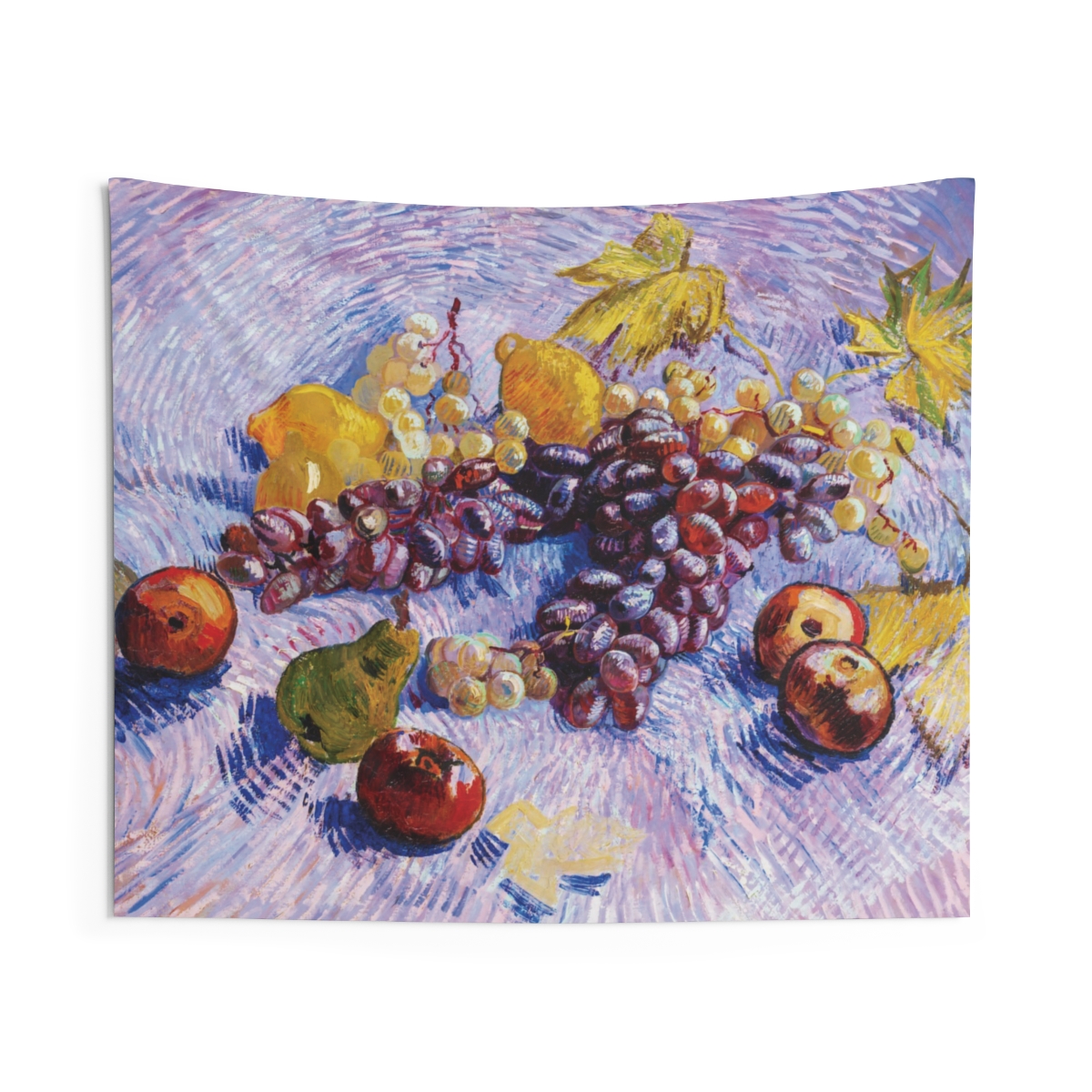 van Gogh Grapes Lemons Pears & Apples Artistic Wall Tapestry