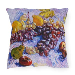 van Gogh Grapes Lemons Pears & Apples - Outdoor Pillow