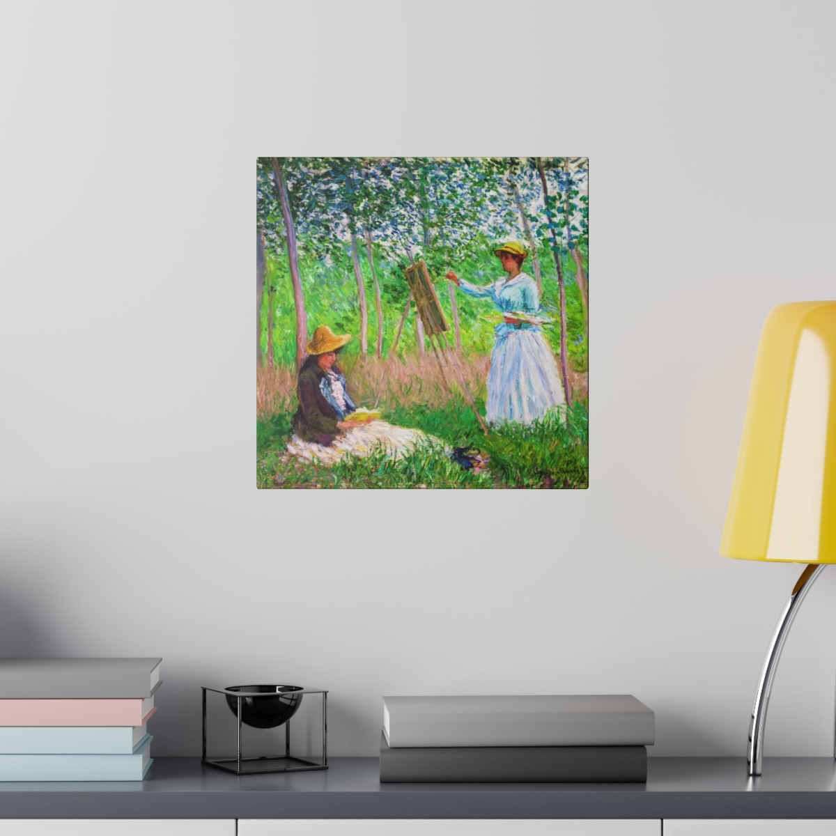 Monet In The Woods At Giverny - Matte Canvas - Image 3
