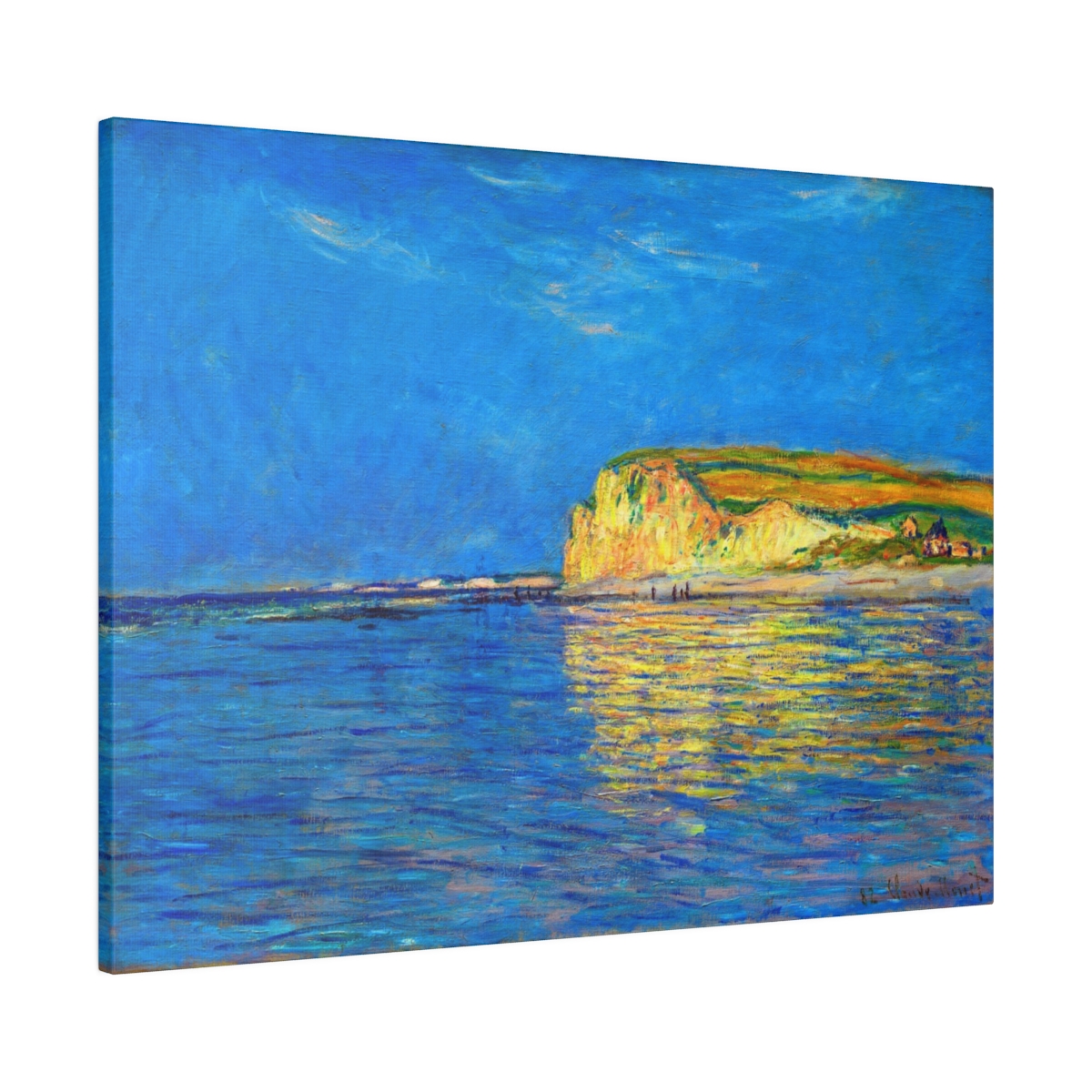 Monet Low Tide At Pourville - Matte Canvas