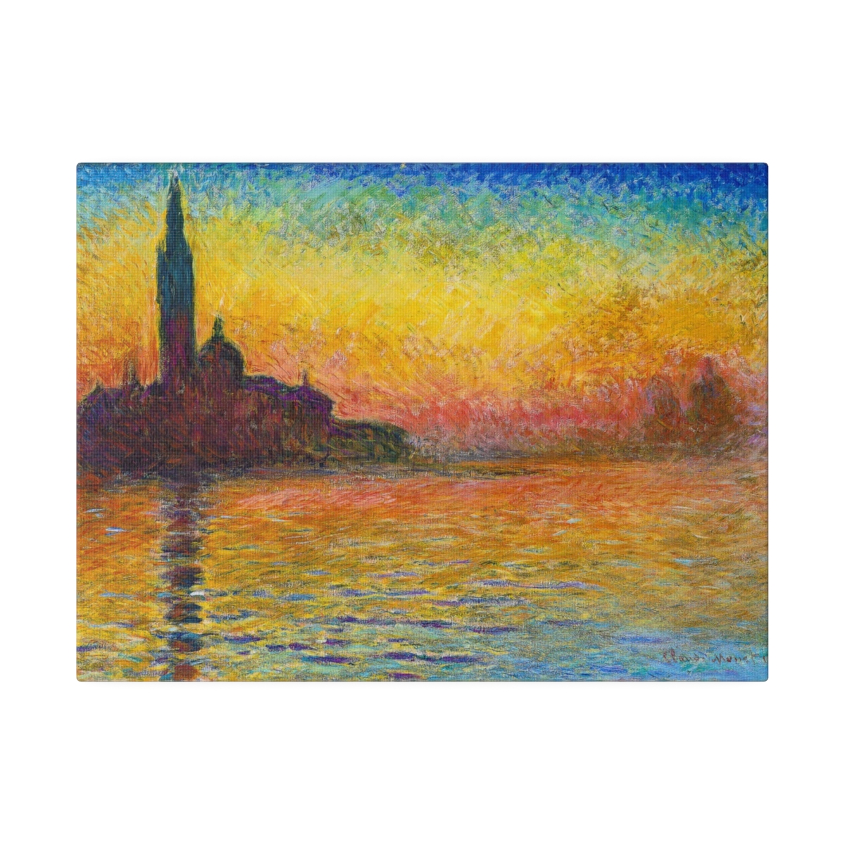 Monet San Giorgio Maggiore at dusk - Matte Canvas - Image 2