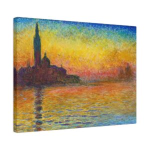 Monet San Giorgio Maggiore at dusk - Matte Canvas