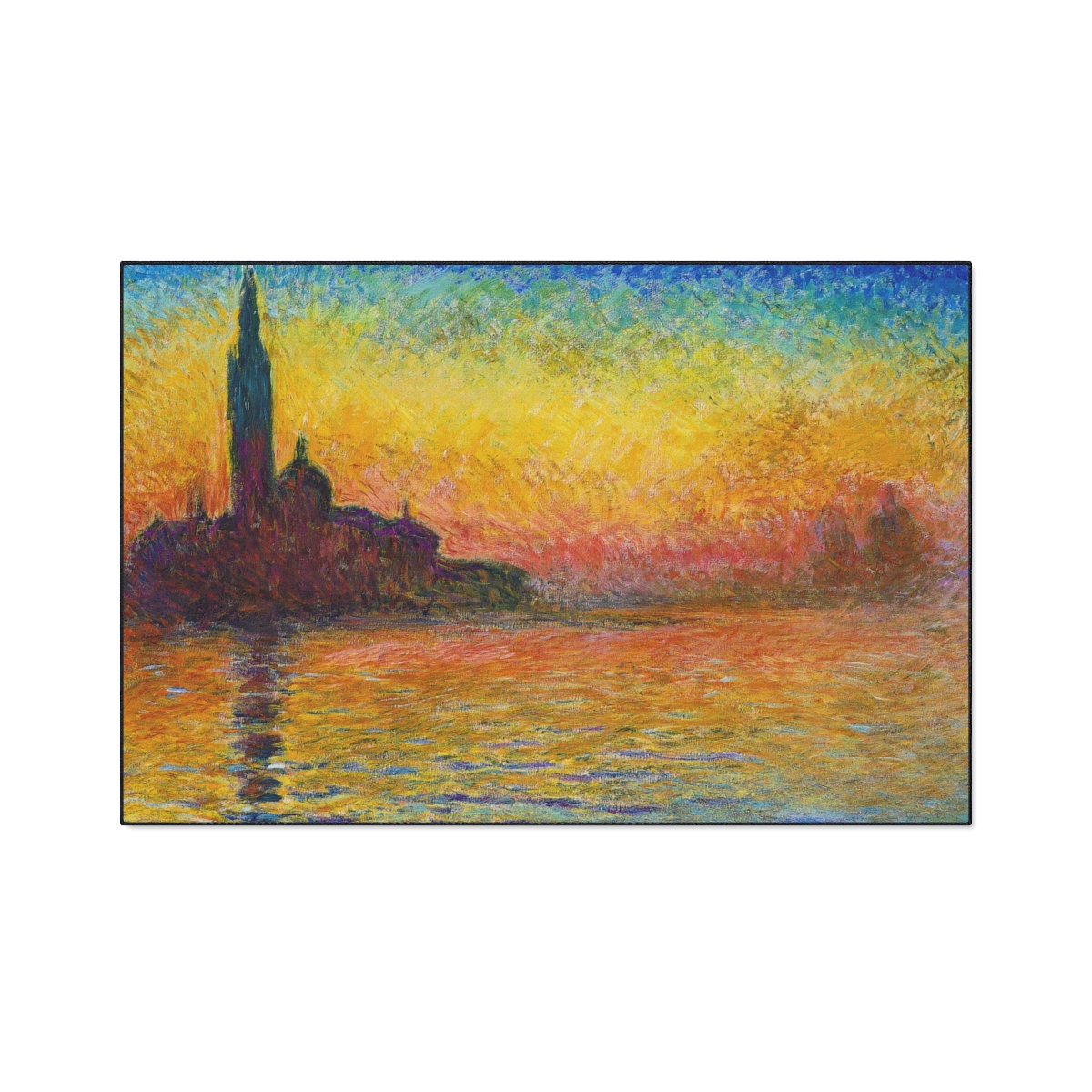Monet San Giorgio Maggiore at dusk - Floor Mat - Image 2