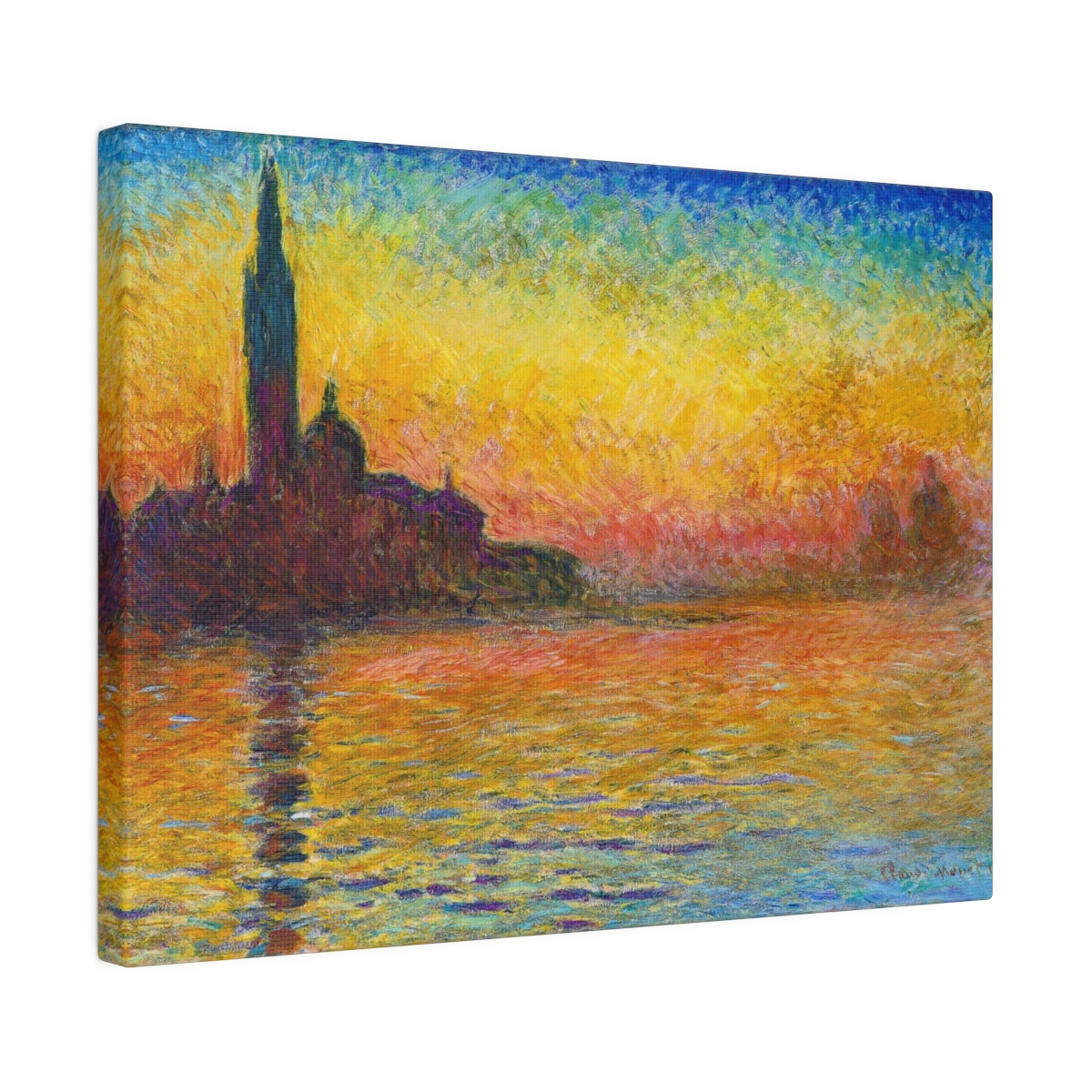 Monet San Giorgio Maggiore at dusk - Matte Canvas