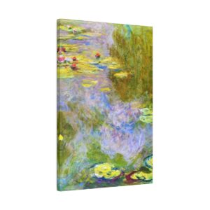 Monet Water Lilies - Matte Canvas  2nd in set of 3