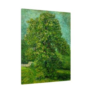 Chestnut tree in blossom, Vincent van Gogh. Matte Canvas