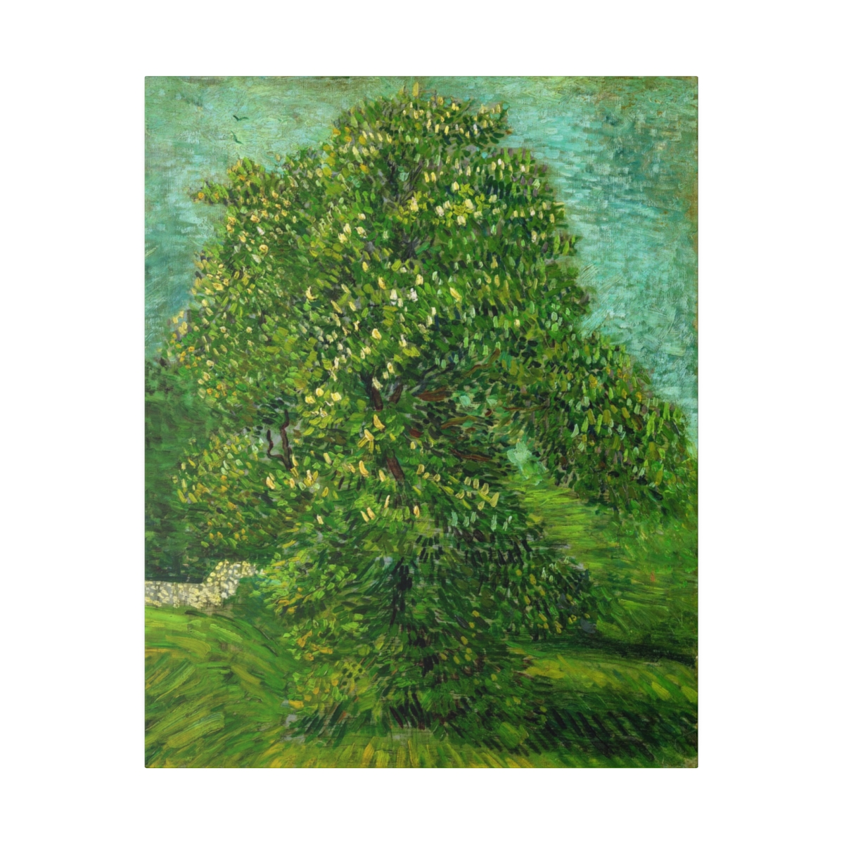 Chestnut tree in blossom, Vincent van Gogh. Matte Canvas - Image 2